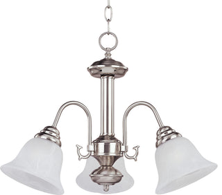 Maxim 2697 Malaga 20"W 3 Light Chandelier - Satin Nickel