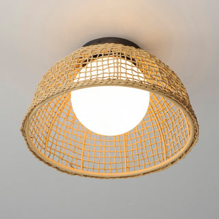 Maxim 22470 Cestino 16"W Flush Mount Ceiling Fixture - Weathered White