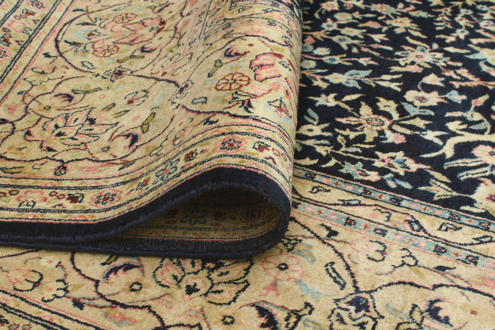 Pak-Persian Crispin Navy /Beige Rug, 8'0x9'10