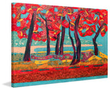 "Autumn Grove" Painting Print on Canvas by Lisa Mee