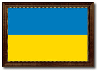 Ukraine Country Flag Canvas Print, 27"x39"