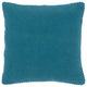 Teal Nubby Textured Modern Throw Pillow