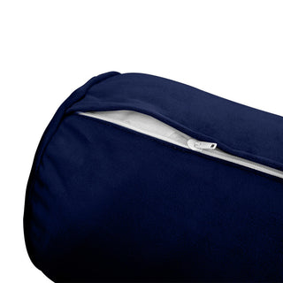 STYLE V6 TwinXL Velvet Pipe Trim Indoor Daybed Bolster Pillow |COVER ONLY| AD373