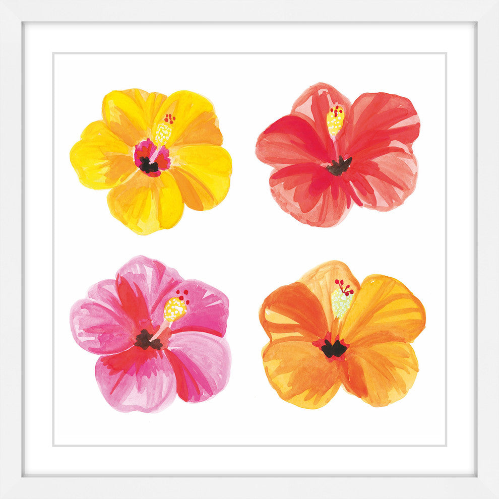 "Hibiscus" Framed Painting Print