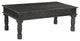 Wiley Carved Coffee Table, Black
