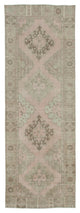 Rug N Carpet - Hand-knotted Turkish 4' 4" x 12' 6" Vintage Runner Rug