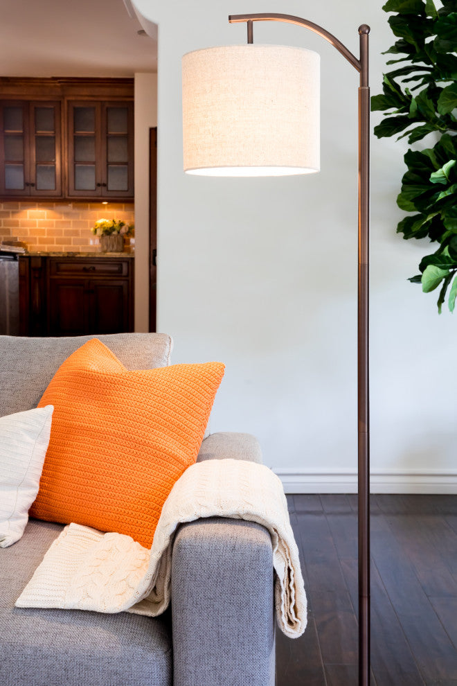 Brightech Montage - Bedroom & Living Room Floor Lamp - Reading Standing Light, O