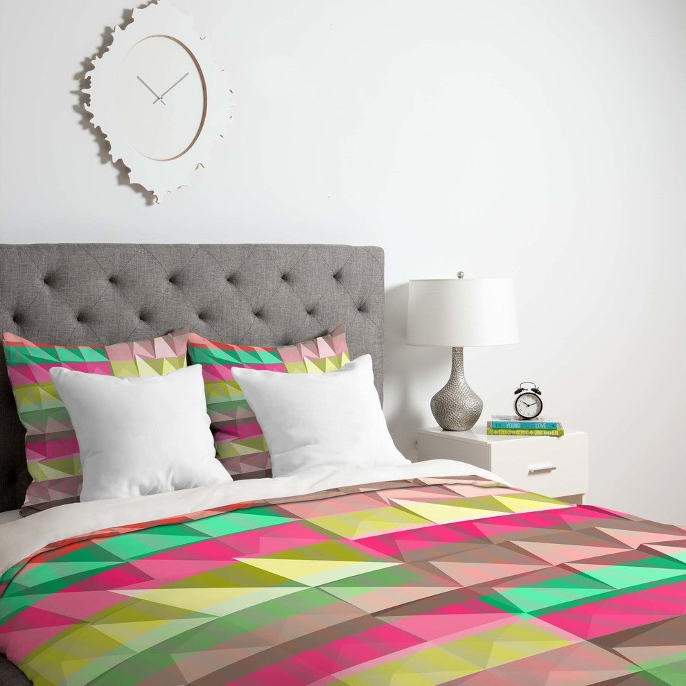 Deny Designs Jacqueline Maldonado Pyramid Scheme Duvet Cover - Lightweight