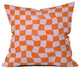 Avenie Warped Checkerboard Outdoor Throw Pillow