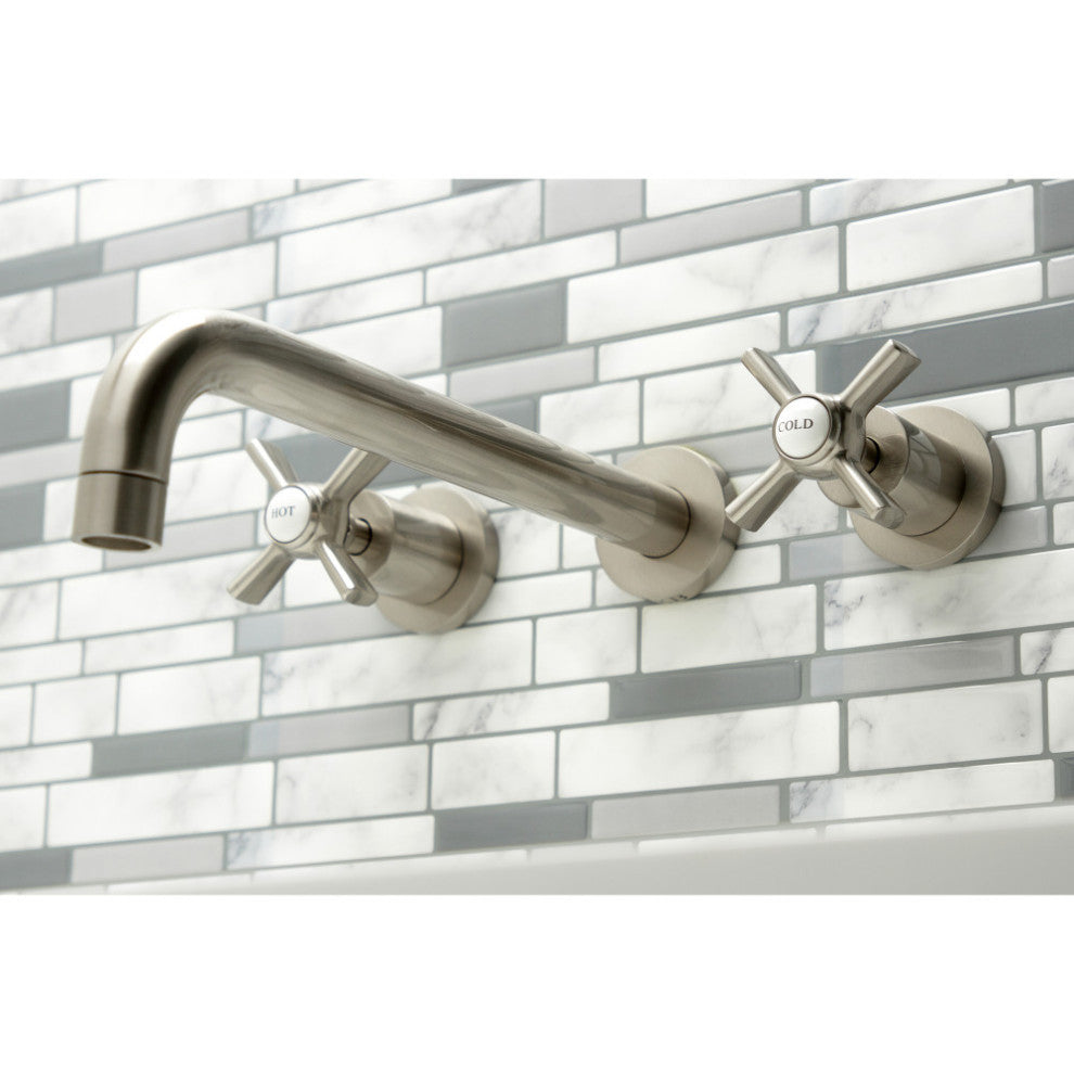 KS8058ZX Wall Mount Tub Faucet, Brushed Nickel