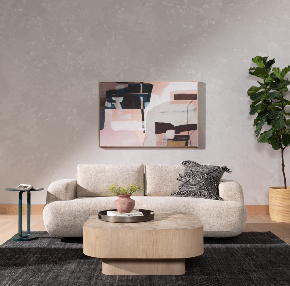 Blanco Coffee Table-Bleached Burl