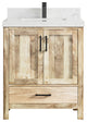 Malibu Mango 30 Single Sink Bath Vanity in White Washed 2" Empira Quartz