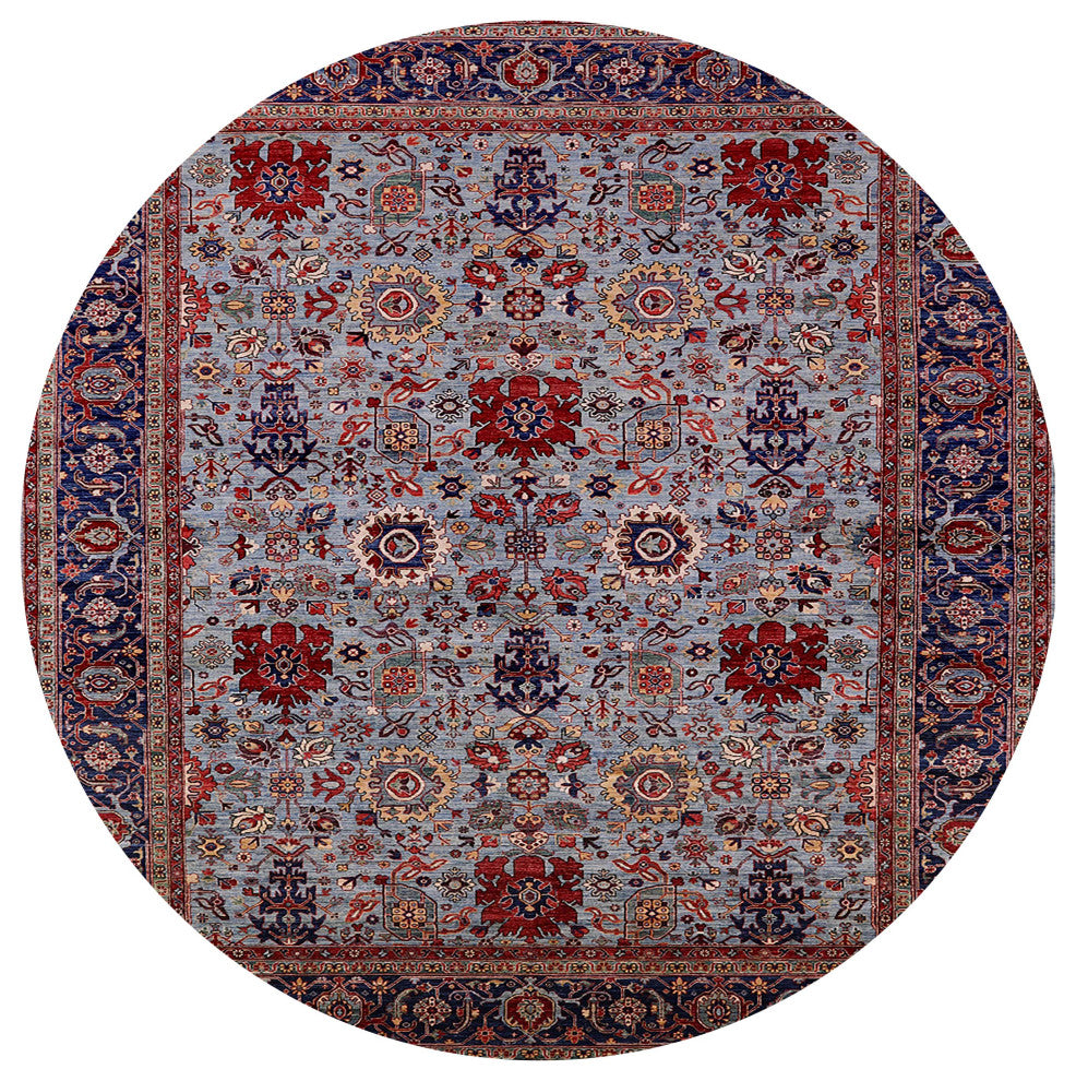 Ahgly Company Indoor Round Mid-Century Modern Area Rugs, 3' Round