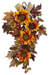 24" Sunflower & Berry Teardrop