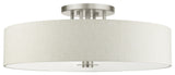 Brushed Nickel Timeless, Transitional, Versatile, Semi Flush