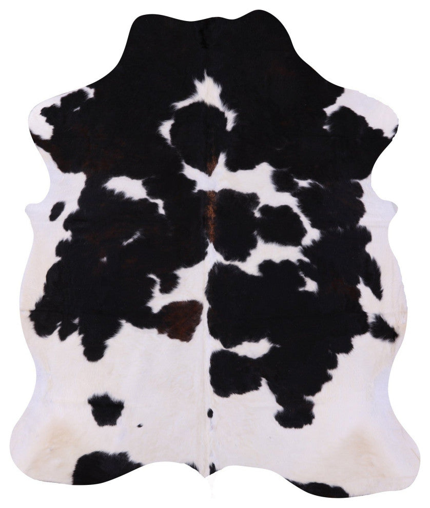 Organic Natural Hair-On Cowhide Area Rug 6' 11" X 5' 10" C1491