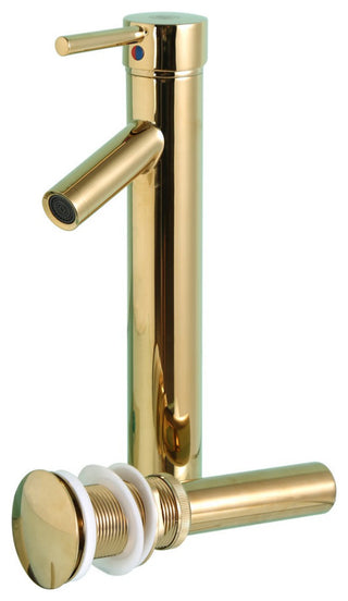 Bohemia 23 5/8" Glass Pedestal Sink Bathroom Combo with Towel Bar Faucet Drain