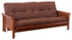 Blazing Needles Vitality 5" Microsuede Full Futon Mattress, Chocolate