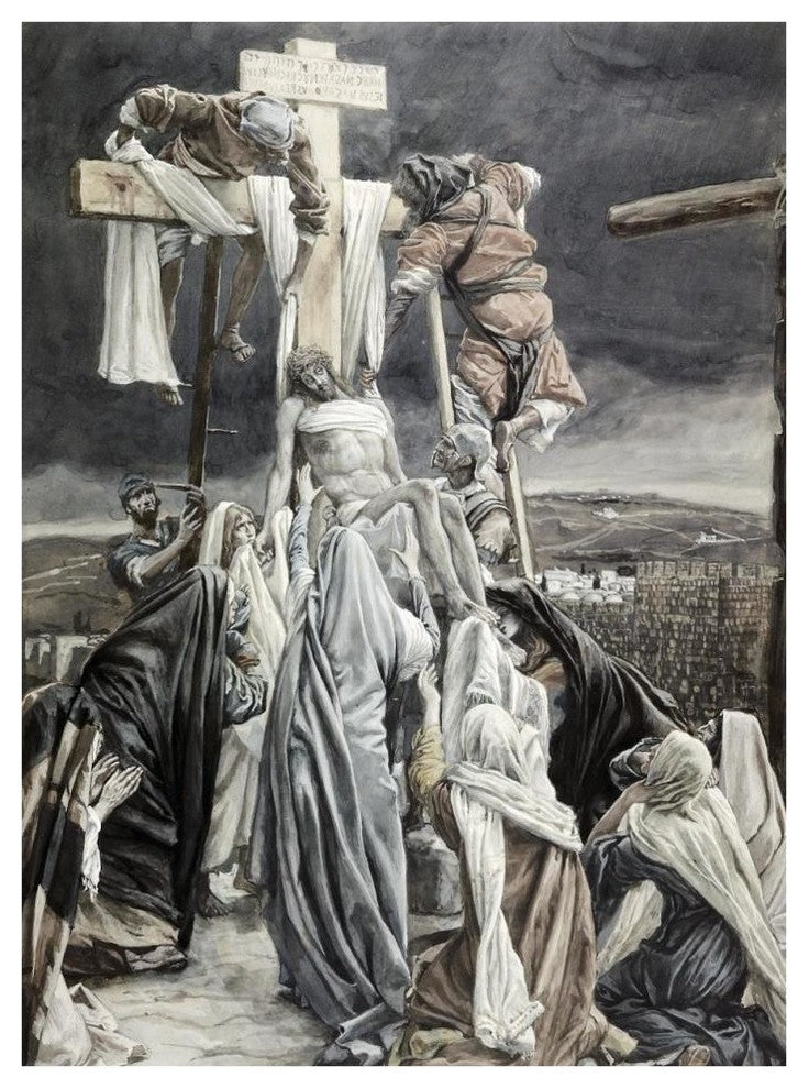 "Descent from the Cross" Digital Paper Print by James Tissot, 31"x42"
