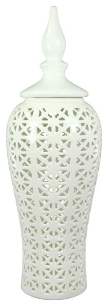 Dolomite Decorative Jar With Cover