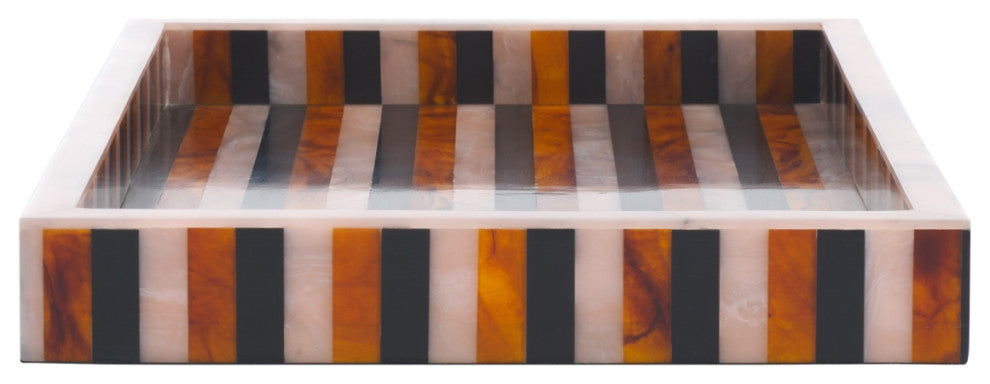 Safavieh Ina Tray, Black/Brown