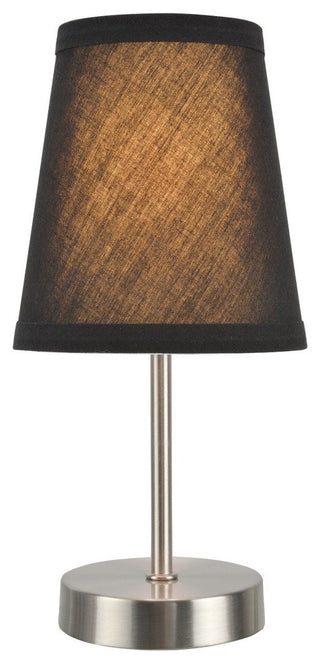 40085-3, 1-Pack Set, 1-Light Candlestick Table Lamp, Satin Nickel 10" High