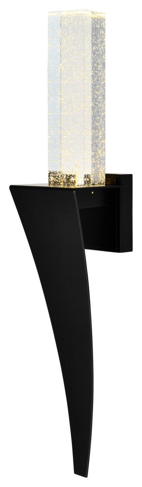 Catania Integrated LED Black Wall Light