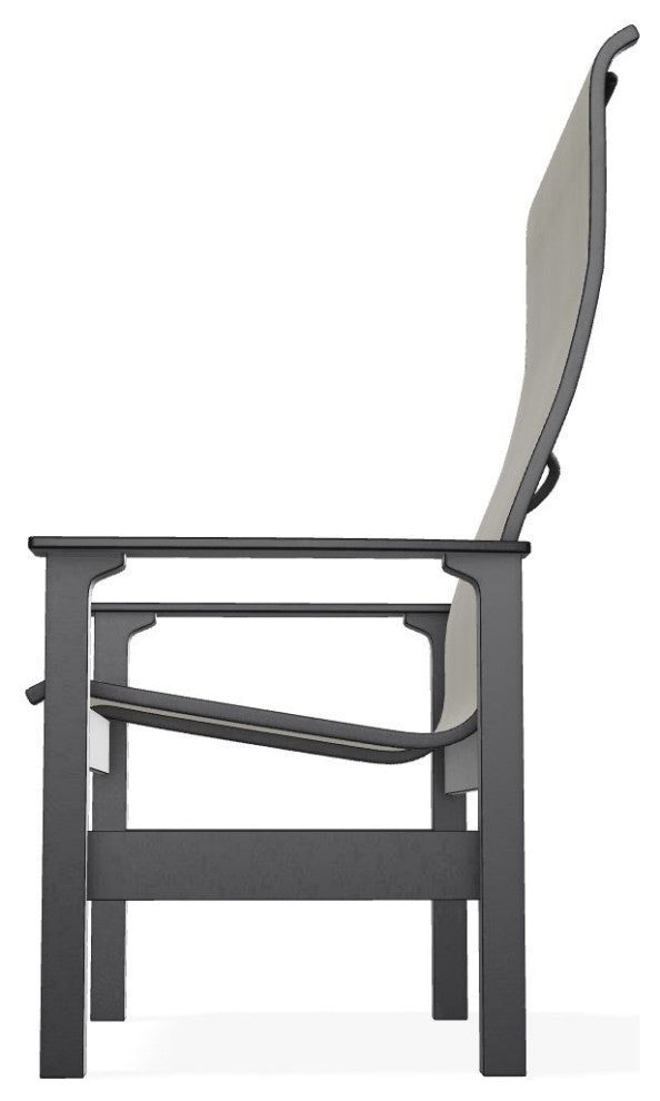Leeward Sling Outdoor Supreme Armchair, Ella/Black
