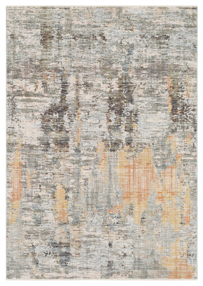 Presidential Modern Lime, Peach Area Rug, 2'x3'3"