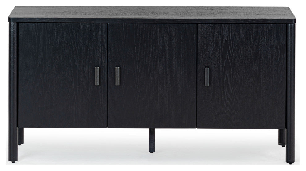 Safavieh Couture Jaylessa Wood 3 Door Sideboard, Black
