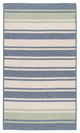 Frazada Stripe FZ49 Light Blue/Mint Stripes Area Rug, Rectangular 3'x5'