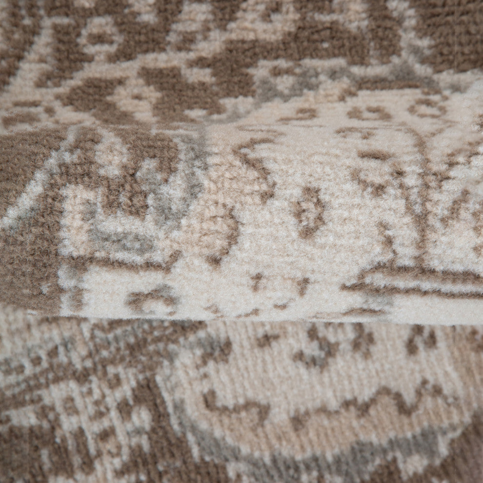 Alpine Imara Area Rug, Cream, 7'10" x 10'2", Medallion