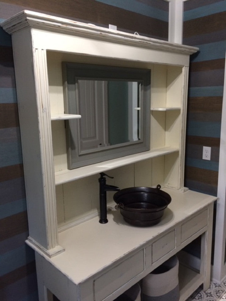 Aged Copper Vessel BUCKET Bathroom Sink