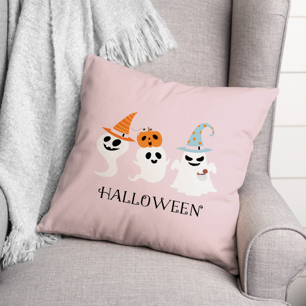 Halloween Ghosts 16x16 Throw Pillow