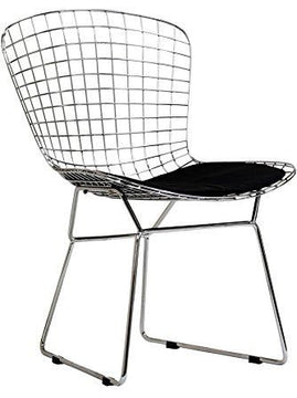 Bertoia Wire Chair, Chrome/Black
