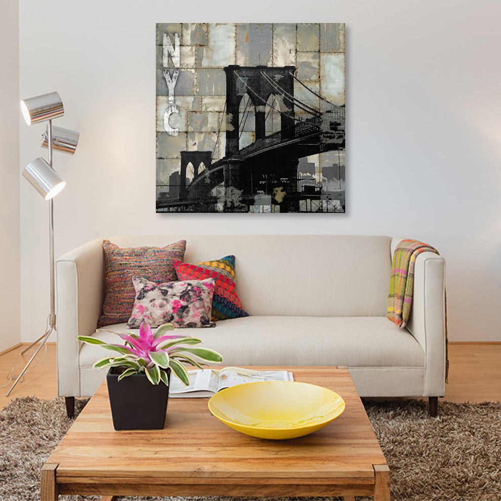 "NYC Industrial I" by Dylan Matthews, Canvas Print, 26"x26"