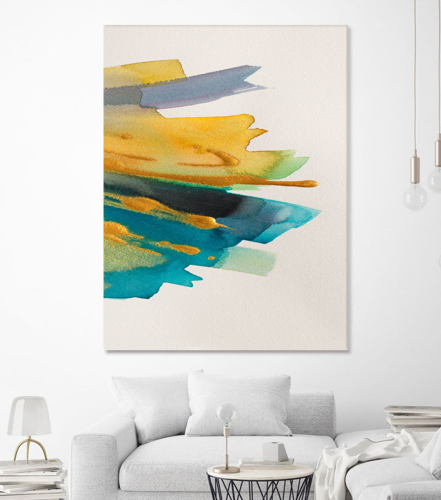 Amber Gold Vertical II - 72 x 54 by Lanie Loreth