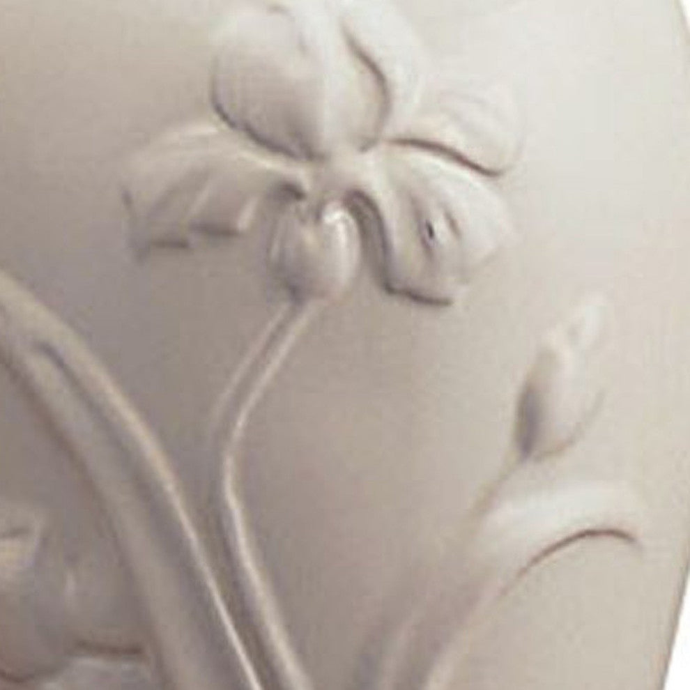 26ï¿½  Ivory Iris Urn Shape Table Lamp