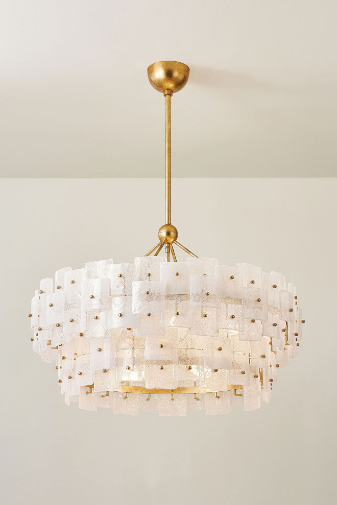 Jacik Chandelier, Vintage Gold Leaf