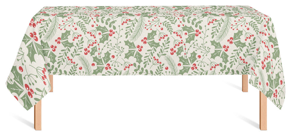Holly Pattern 5 58x102 Tablecloth