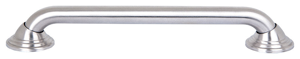 Utopia Alley Decorative Shower Safety Grab Bars, Brushed Nickel, 16"