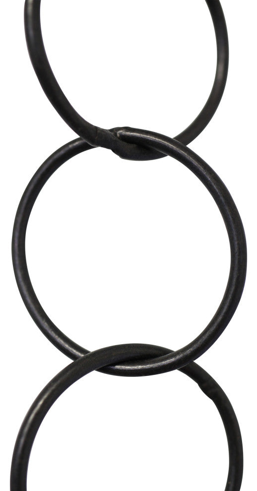 Brass Round Chandelier Chain, Various Finishes, 2 Sizes, Oil Bronzed Black, W27