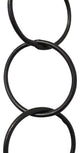 Brass Round Chandelier Chain, Various Finishes, 2 Sizes, Oil Bronzed Black, W27