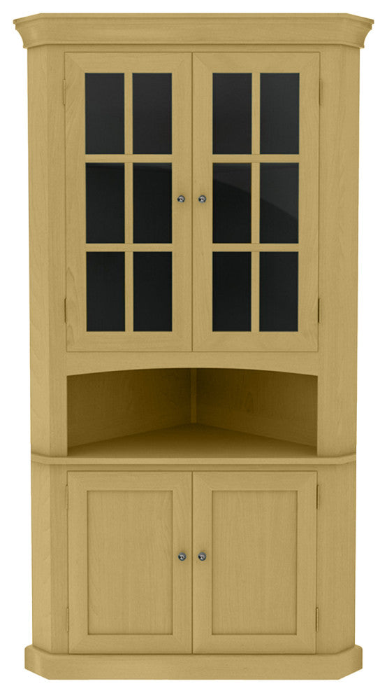 Modern Corner China Buffet, Cupola Yellow