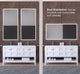 CastelloUSA Lisa LED Bathroom Mirror, 36"x30"