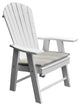 Poly Upright Adirondack Chair, White