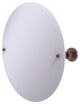 Frameless Round Tilt Mirror with Beveled Edge, Antique Copper