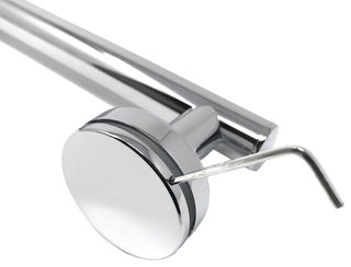 Manor 24" Glass Mounted Towel Bar, Polished Chrome