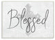 Blessed With Holy Cross Wood Texture Wall Plaque Art, 10"x15"