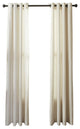 Pointehaven Curtains With Black Grommets, Set Of 2, Tan, 50"x 108"